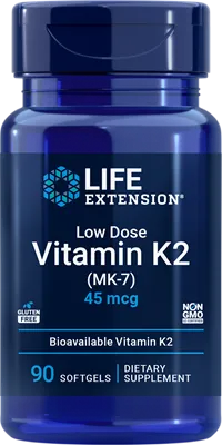 沿寿LIFE - 低剂量维生素K2 45微克 90粒软胶囊