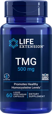 沿寿LIFE - 三甲基甘氨酸 500毫克 60粒素食液体胶囊