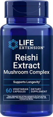 沿寿LIFE - 灵芝提取物蘑菇复合物 60粒素食胶囊