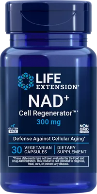 沿寿LIFE - NAD+细胞再生剂 300毫克 30粒素食胶囊