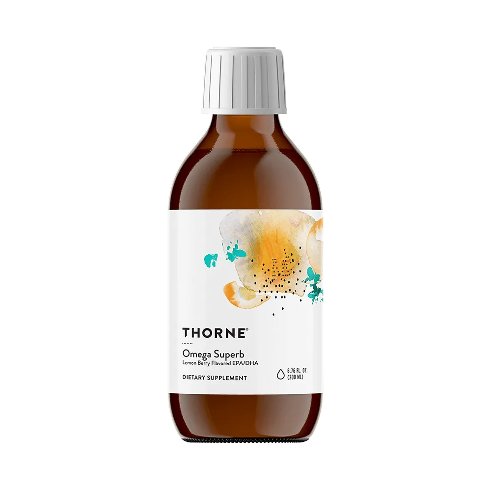 悦恩THORNE - 卓越欧米伽-3液体鱼油 柠檬浆果味 40份