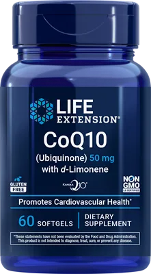 沿寿LIFE - 辅酶Q10（泛醌）与d-柠檬烯 50毫克 60粒软胶囊