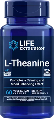 沿寿LIFE - 左旋茶氨酸 60粒素食胶囊