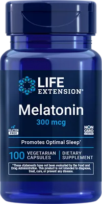 沿寿LIFE - 褪黑素 300微克 100粒素食胶囊
