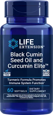 沿寿LIFE - 黑种草籽油与姜黄素精华 60粒软胶囊