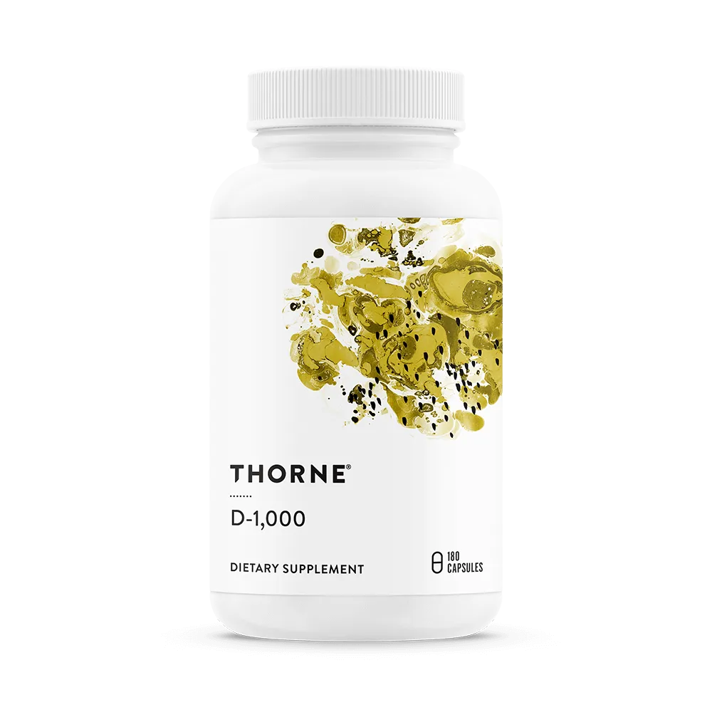 悦恩THORNE - 维生素D3 1000 IU 180粒胶囊