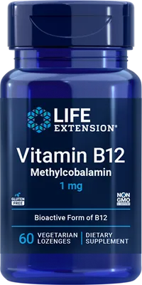 沿寿LIFE - 维生素B12甲钴胺 1毫克 60粒素食含片