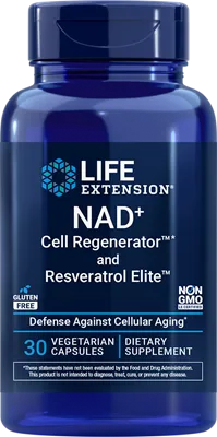 沿寿LIFE - NAD+细胞再生剂与高效白藜芦醇 30粒素食胶囊