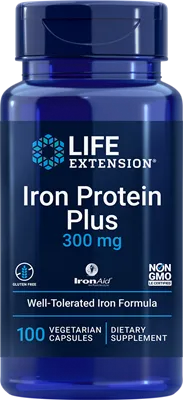 沿寿LIFE - 铁蛋白补充剂 300毫克 100粒素食胶囊