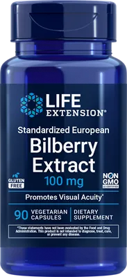沿寿LIFE - 标准化欧洲越橘提取物 100毫克 90粒素食胶囊