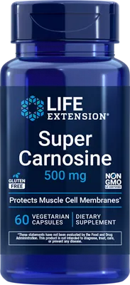 沿寿LIFE - 超级肌肽 500毫克 60粒素食胶囊