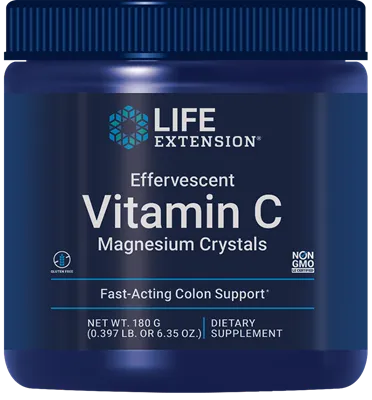 沿寿LIFE - 泡腾维生素C镁晶体 180克