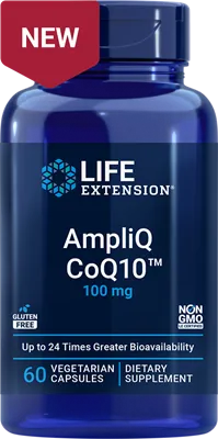 沿寿LIFE - AmpliQ 辅酶Q10 100毫克 60粒素食胶囊