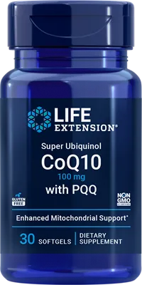 沿寿LIFE - 超级泛醇辅酶Q10加PQQ 100毫克 30粒软胶囊