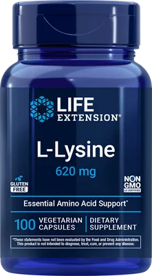 沿寿LIFE - 左旋赖氨酸 620毫克 100粒素食胶囊