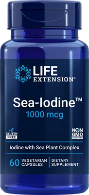沿寿LIFE - 海藻碘 1000微克 60粒素食胶囊
