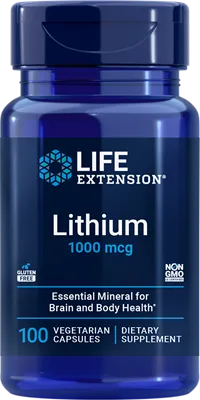 沿寿LIFE - 锂 1000微克 100粒素食胶囊