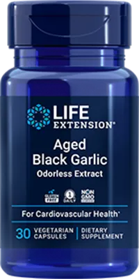 沿寿LIFE - 陈年黑蒜提取物 30粒素食胶囊