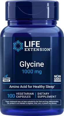 沿寿LIFE - 甘氨酸 1000毫克 100粒素食胶囊