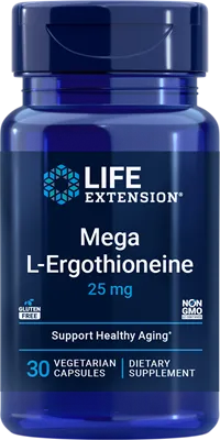 沿寿LIFE - 高剂量左旋麦角硫因 25毫克 30粒素食胶囊