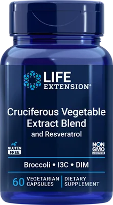 沿寿LIFE - 十字花科蔬菜提取物及白藜芦醇 60粒素食胶囊