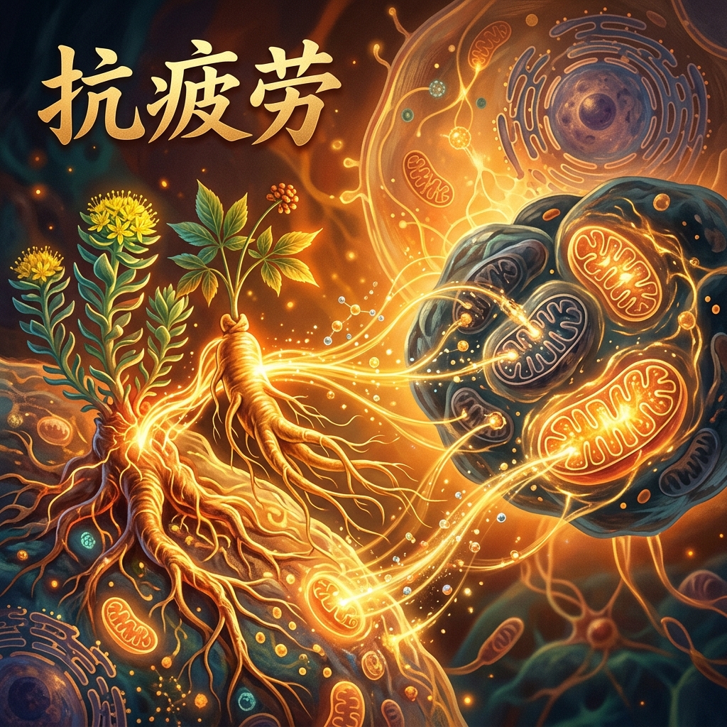 中式适应原的国际崛起：红景天与人参在抗疲劳与线粒体修复中的表现