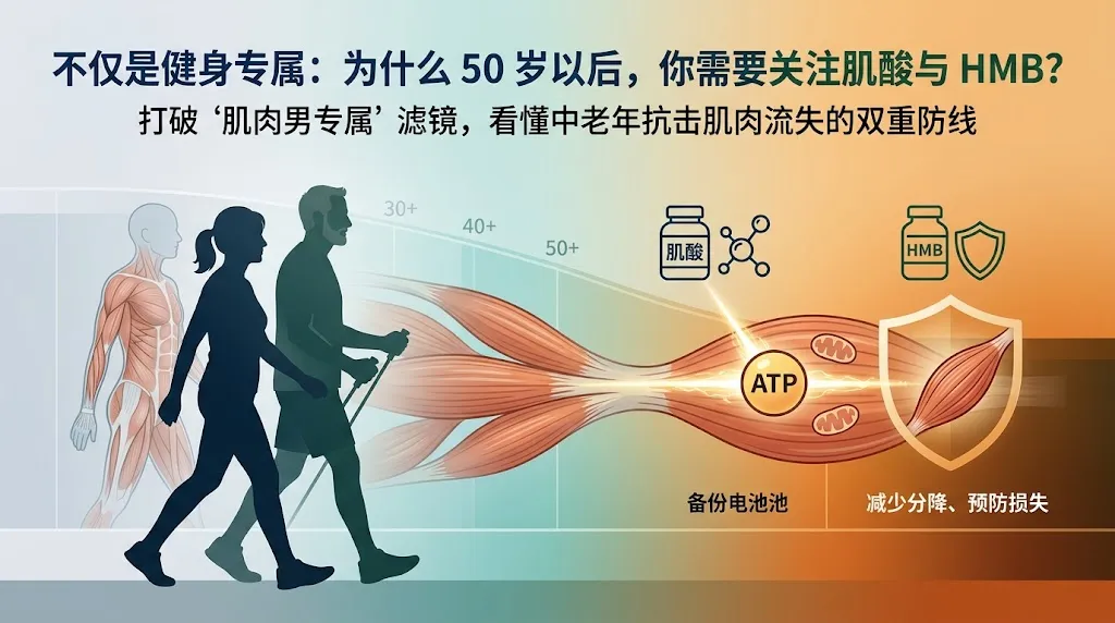 不仅是健身专属：为什么 50 岁以后，你需要关注肌酸（Creatine）与 HMB？