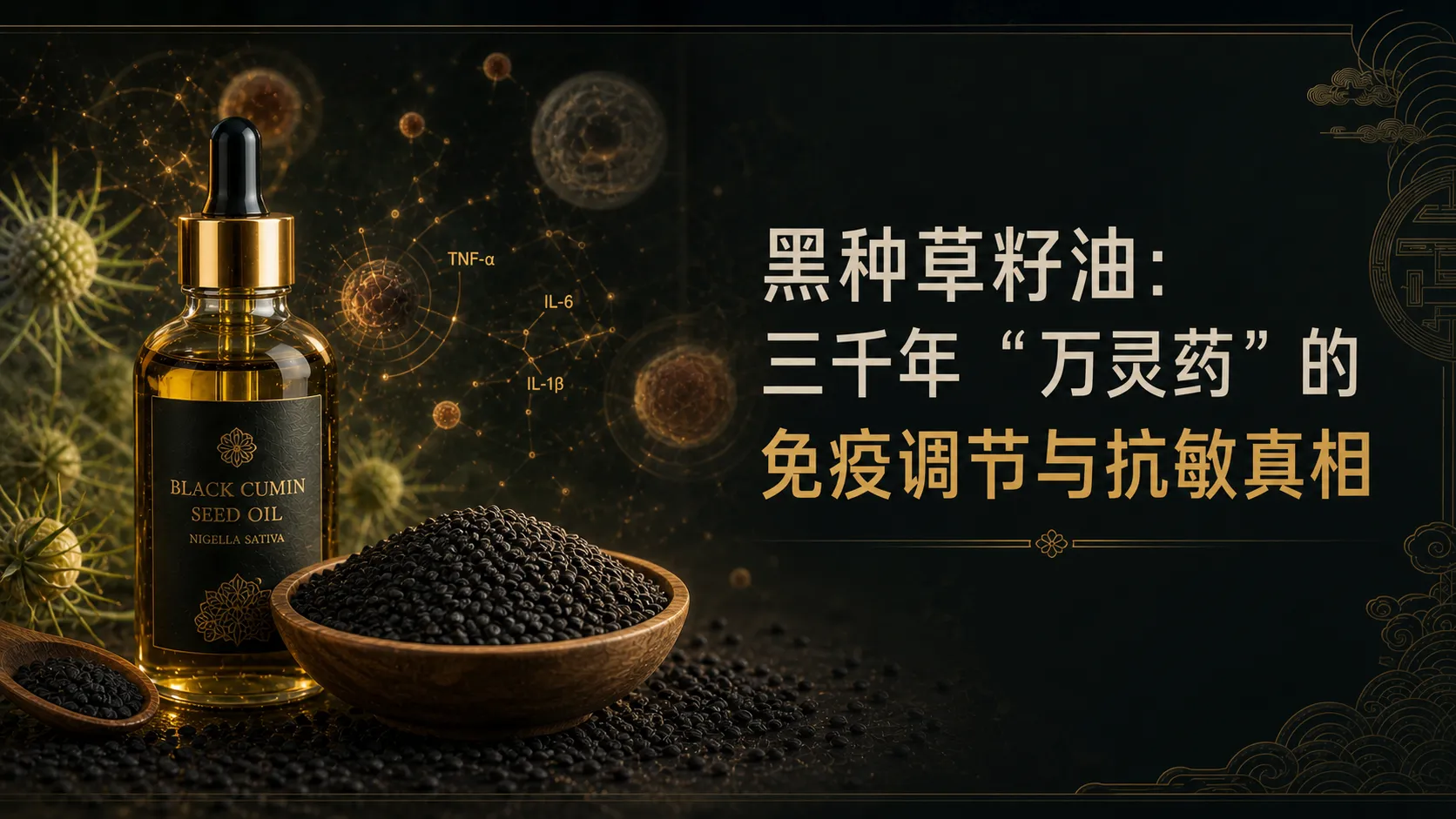 黑种草籽油：三千年“万灵药”的免疫调节与抗敏真相