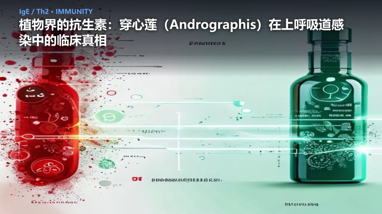 植物界的抗生素：穿心莲（Andrographis）在上呼吸道感染中的临床真相