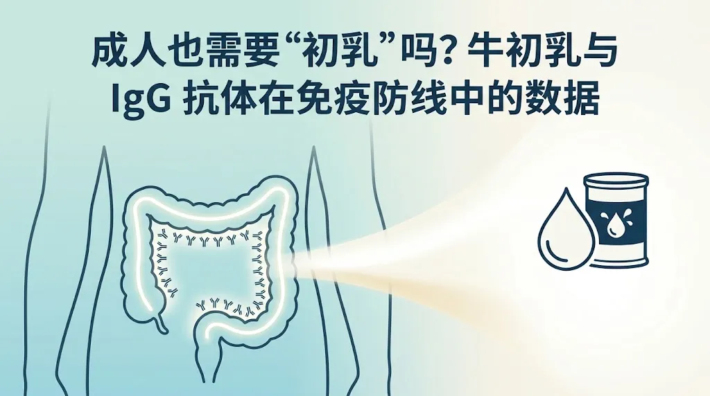 成人也需要“初乳”吗？牛初乳与IgG抗体在免疫防线中的数据