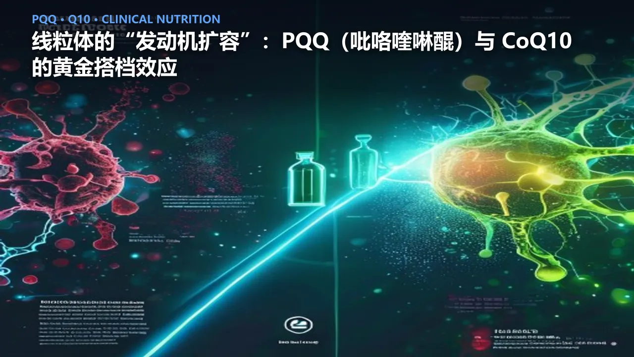 线粒体的“发动机扩容”：PQQ（吡咯喹啉醌）与 CoQ10 的黄金搭档效应