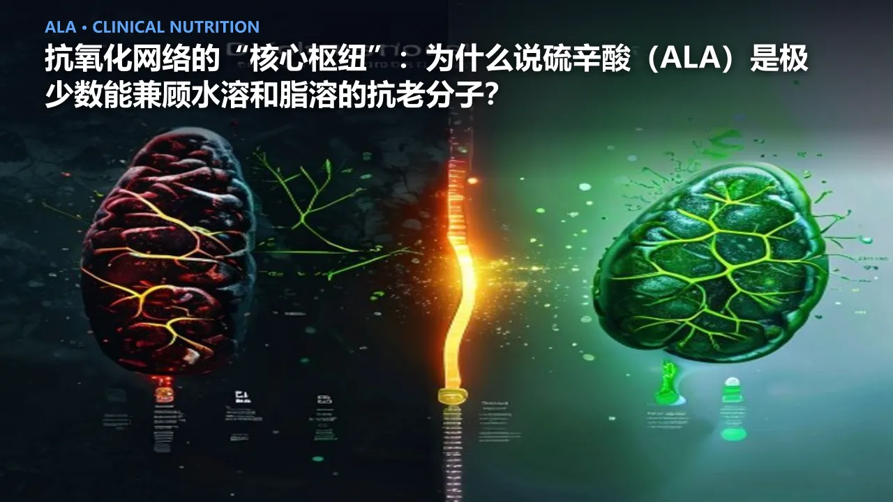 抗氧化网络的“核心枢纽”：为什么说硫辛酸（ALA）是极少数能兼顾水溶和脂溶的抗老分子？