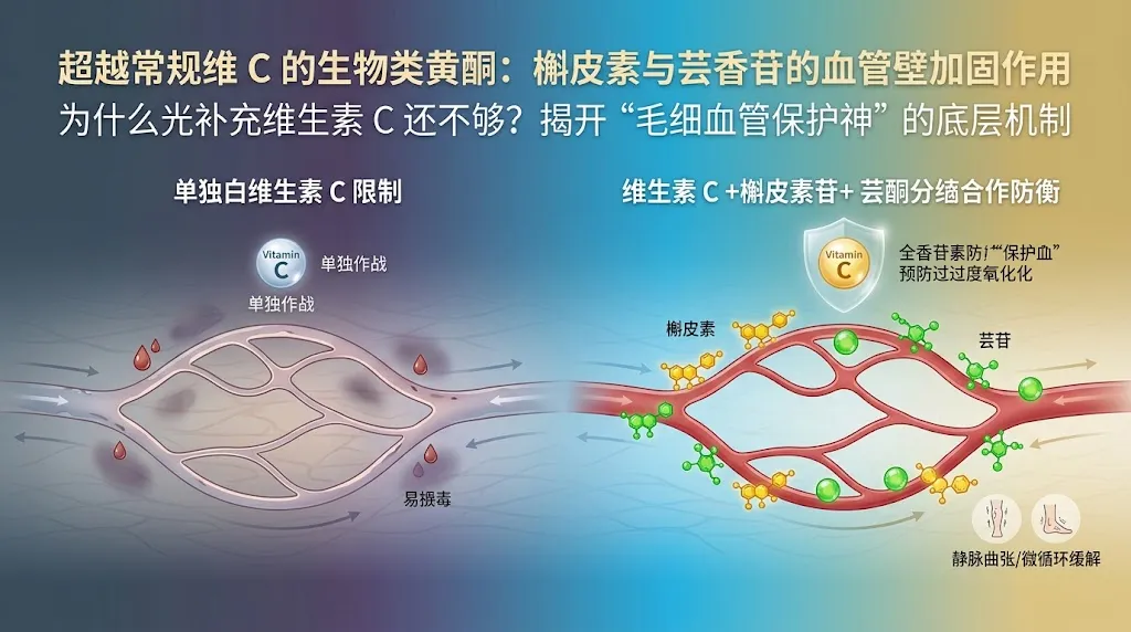 超越常规维 C 的生物类黄酮：槲皮素与芸香苷的血管壁加固作用