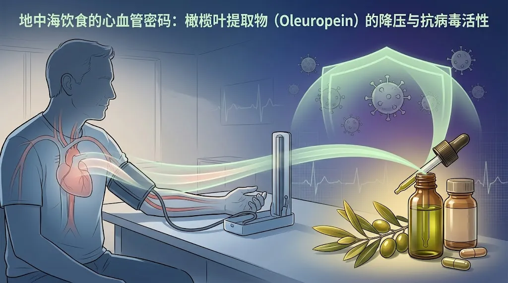 地中海饮食的心血管密码：橄榄叶提取物（Oleuropein）的降压与抗病毒活性