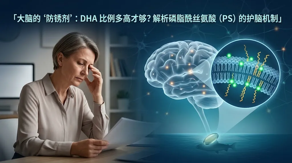 大脑的“防锈剂”：DHA 比例多高才够？解析磷脂酰丝氨酸（PS）的护脑机制