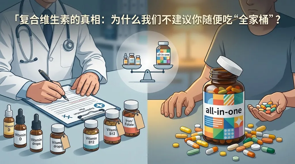 复合维生素的真相：为什么我们不建议你随便吃“全家桶”？