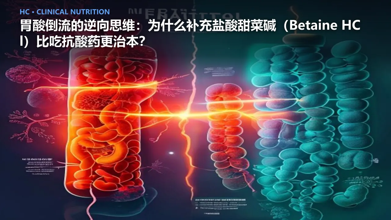 胃酸倒流的逆向思维：为什么补充盐酸甜菜碱（Betaine HCl）比吃抗酸药更治本？