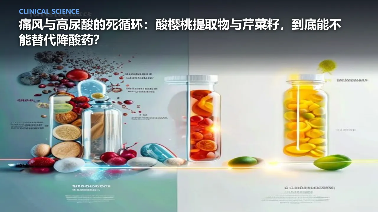 痛风与高尿酸的死循环：酸樱桃提取物与芹菜籽，到底能不能替代降酸药？