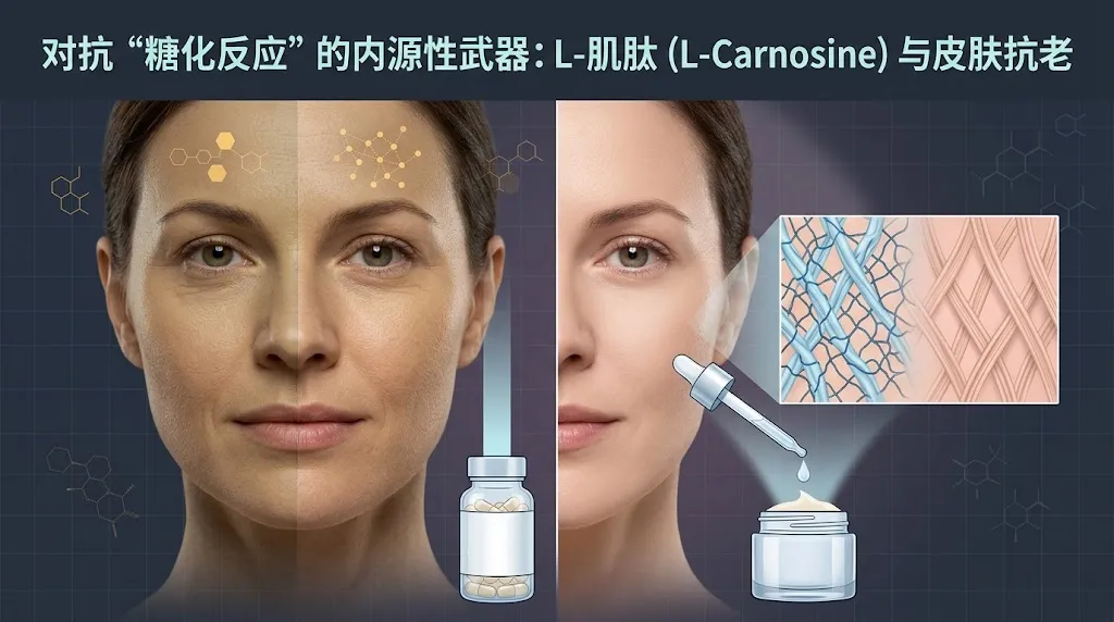 对抗“糖化反应”的内源性武器：L-肌肽（L-Carnosine）与皮肤抗老