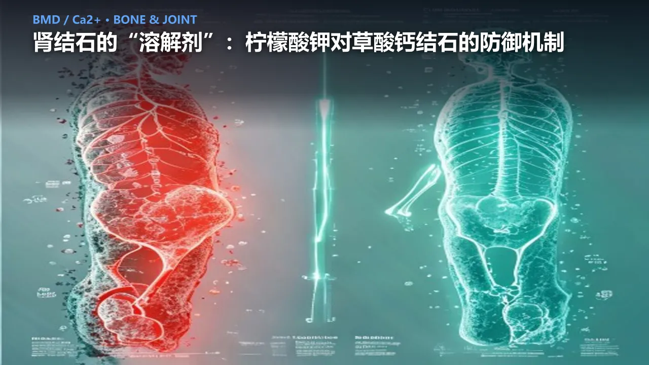 肾结石的“溶解剂”：柠檬酸钾对草酸钙结石的防御机制