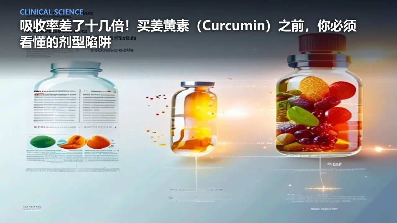 吸收率差了十几倍！买姜黄素（Curcumin）之前，你必须看懂的剂型陷阱