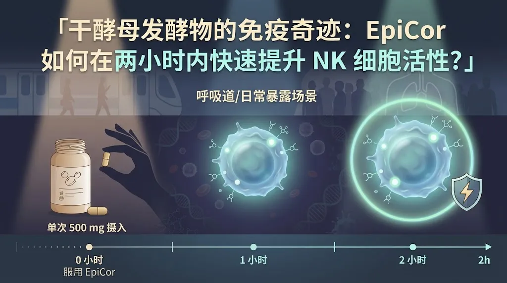 干酵母发酵物的免疫奇迹：EpiCor 如何在两小时内快速提升 NK 细胞活性？