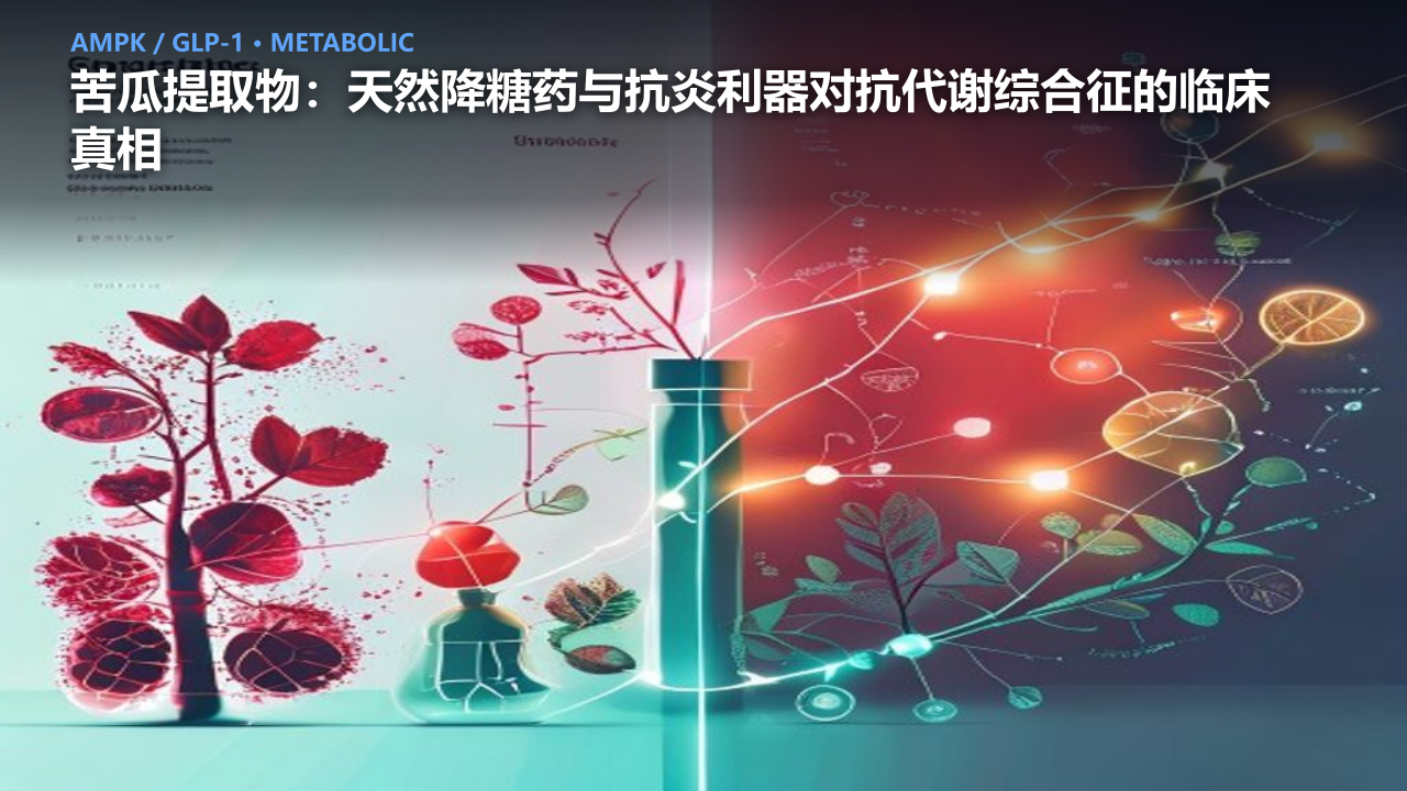 苦瓜提取物：天然降糖药与抗炎利器对抗代谢综合征的临床真相