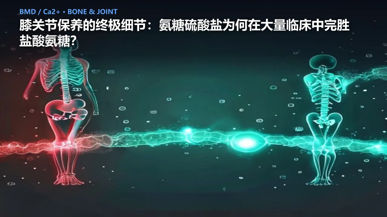 膝关节保养的终极细节：氨糖硫酸盐为何在大量临床中完胜盐酸氨糖？