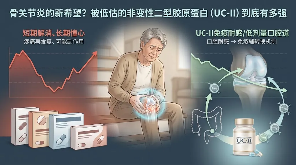 骨关节炎的新希望？被低估的非变性二型胶原蛋白（UC-II）到底有多强
