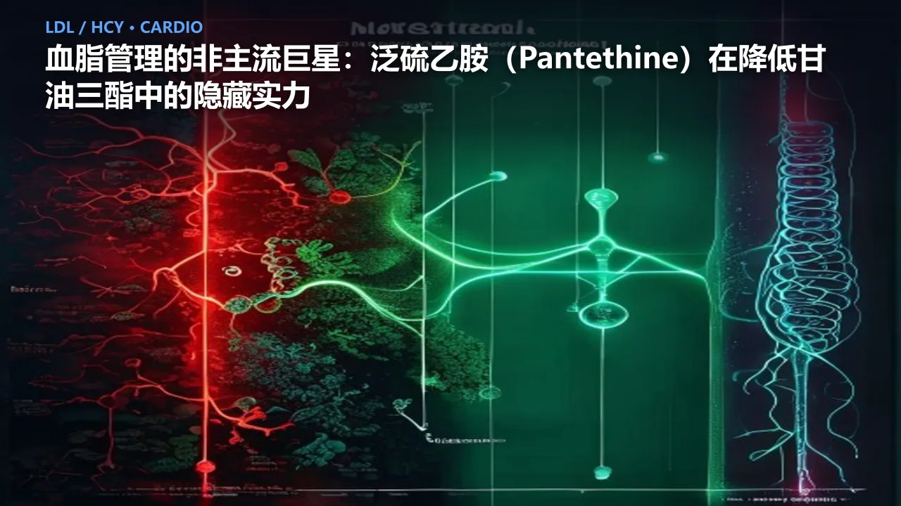 血脂管理的非主流巨星：泛硫乙胺（Pantethine）在降低甘油三酯中的隐藏实力