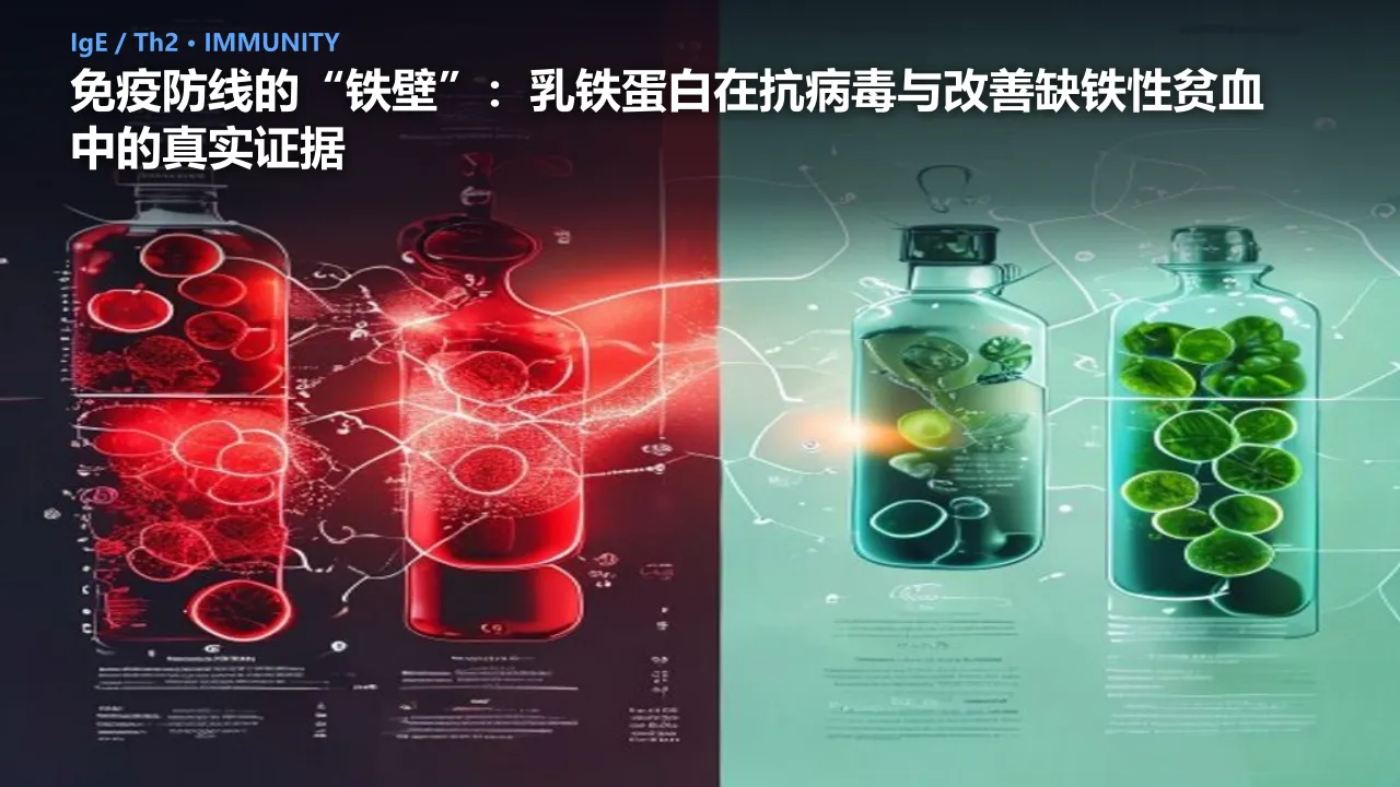 免疫防线的“铁壁”：乳铁蛋白在抗病毒与改善缺铁性贫血中的真实证据