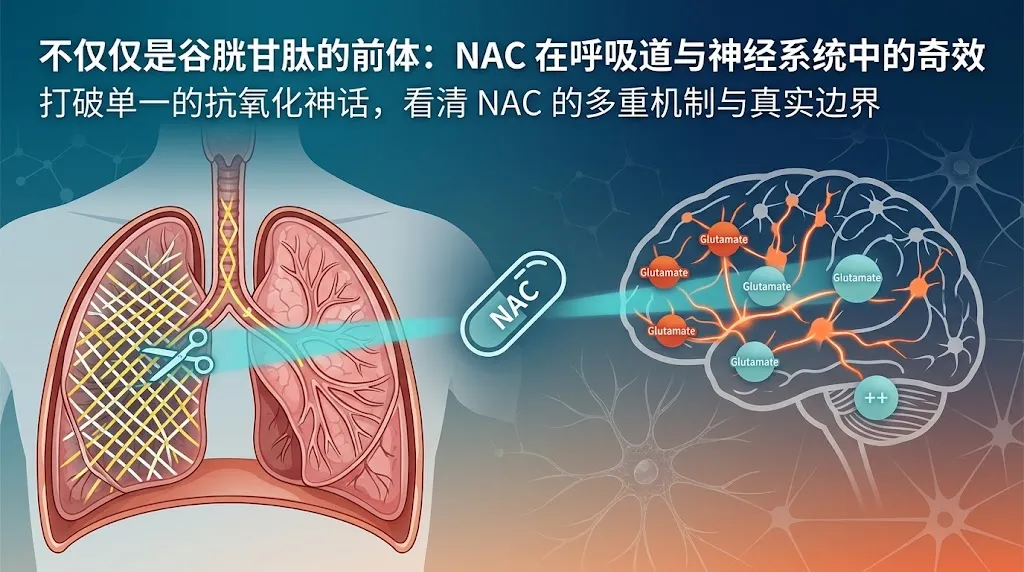 不仅仅是谷胱甘肽的前体：NAC（N-乙酰半胱氨酸）在呼吸道与神经系统中的奇效
