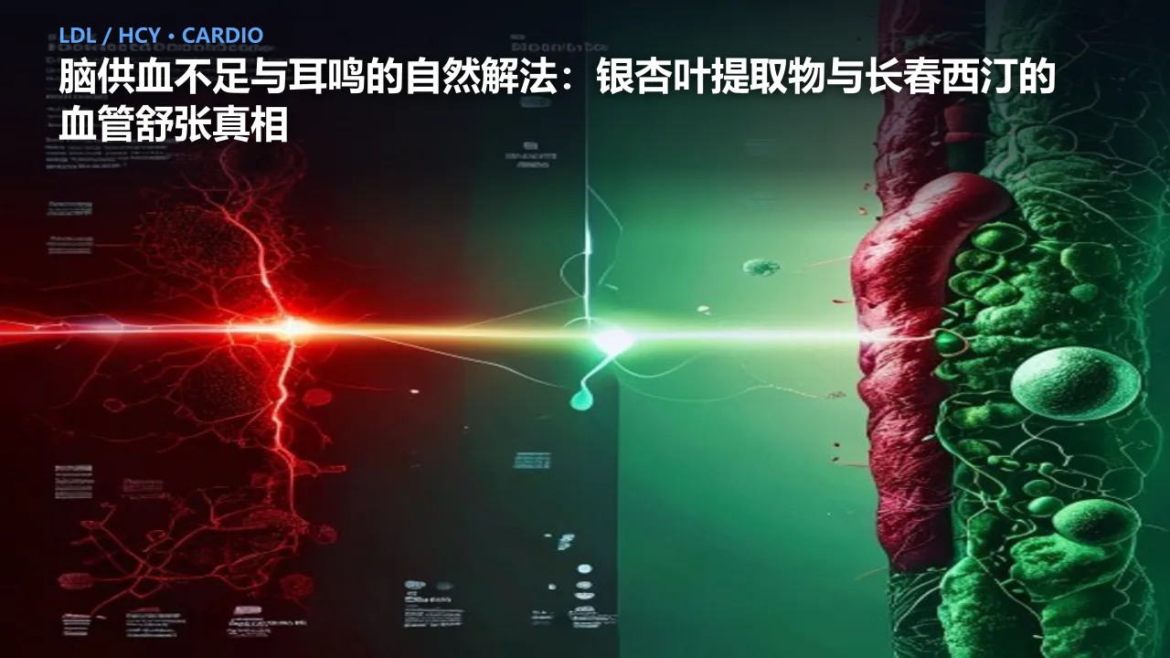 脑供血不足与耳鸣的自然解法：银杏叶提取物与长春西汀的血管舒张真相