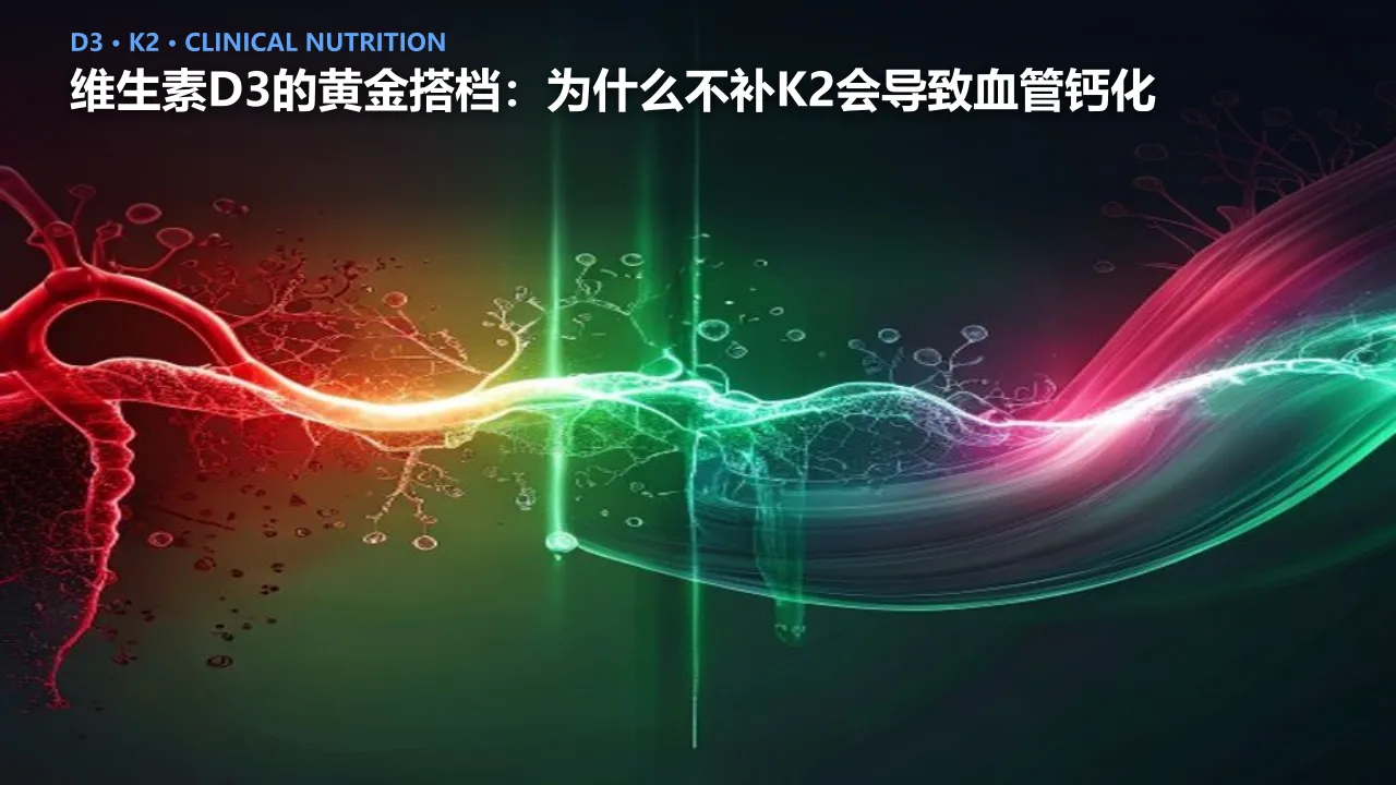 维生素D3的黄金搭档：为什么不补K2会导致血管钙化